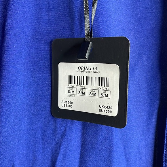 Honey Birdette Ophelia Robe French Navy NWT - Picture 9 of 12